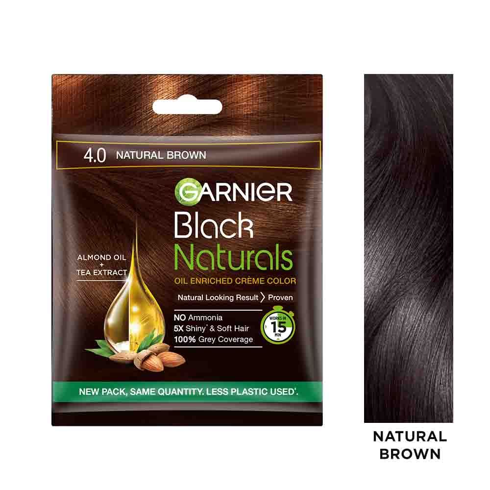 Buy Garnier Black Naturals Shade 4 20g + 20ml - Purplle