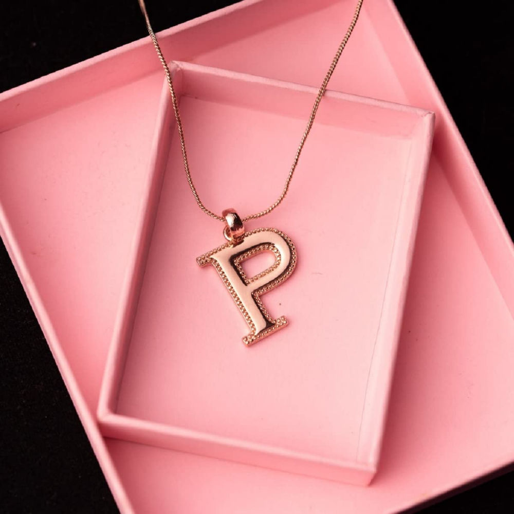 P charm necklace deals