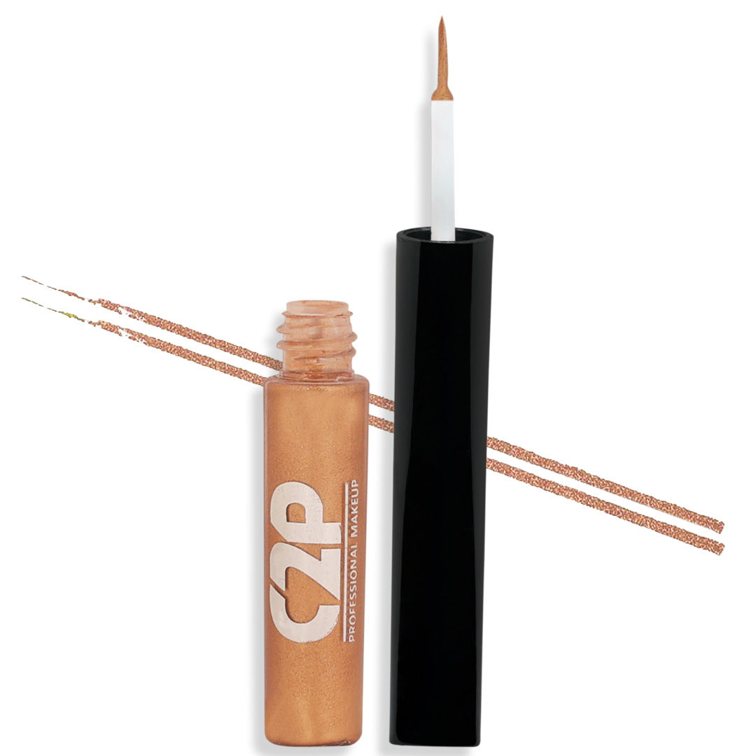 Buy C2P Pro Frame Me! Liquid Waterproof Metallic Color Eyeliner - Bronze 07 - Purplle