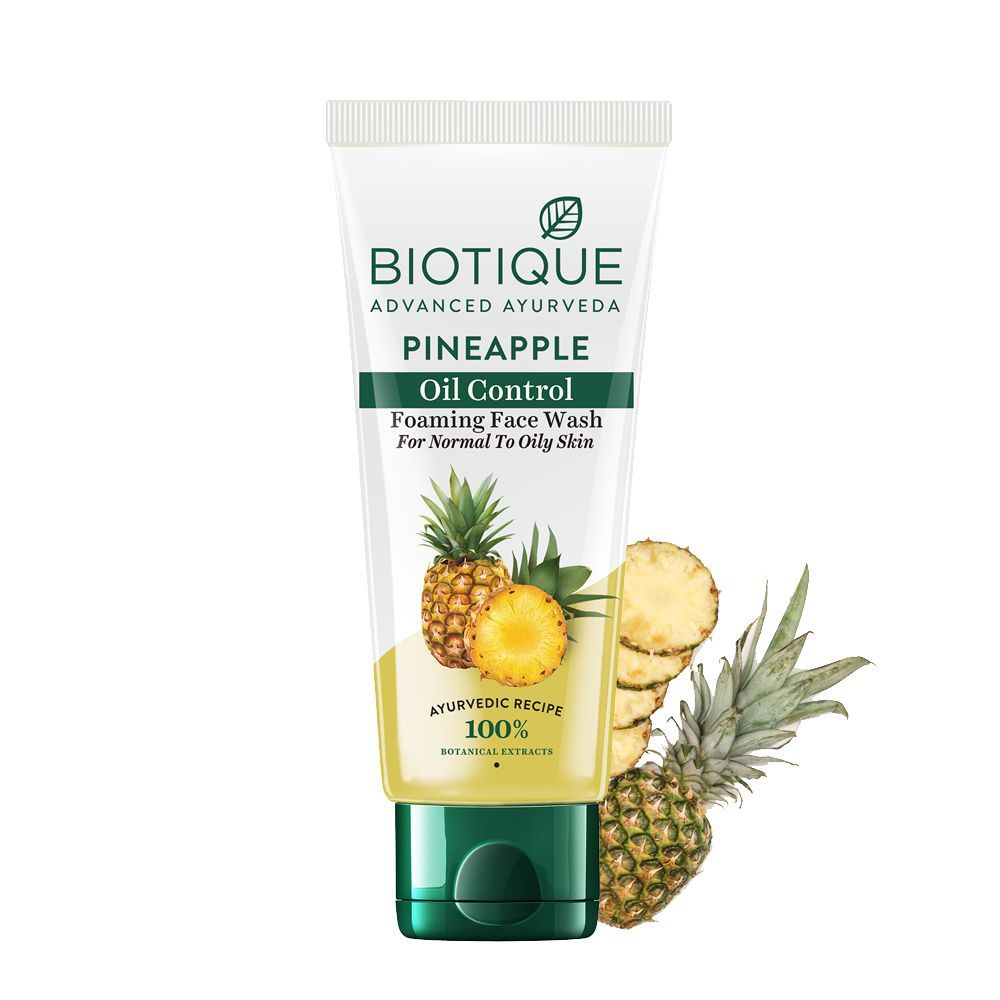 Buy Biotique Pineapple Oil Control Foaming Face Wash (150 ml) - Purplle