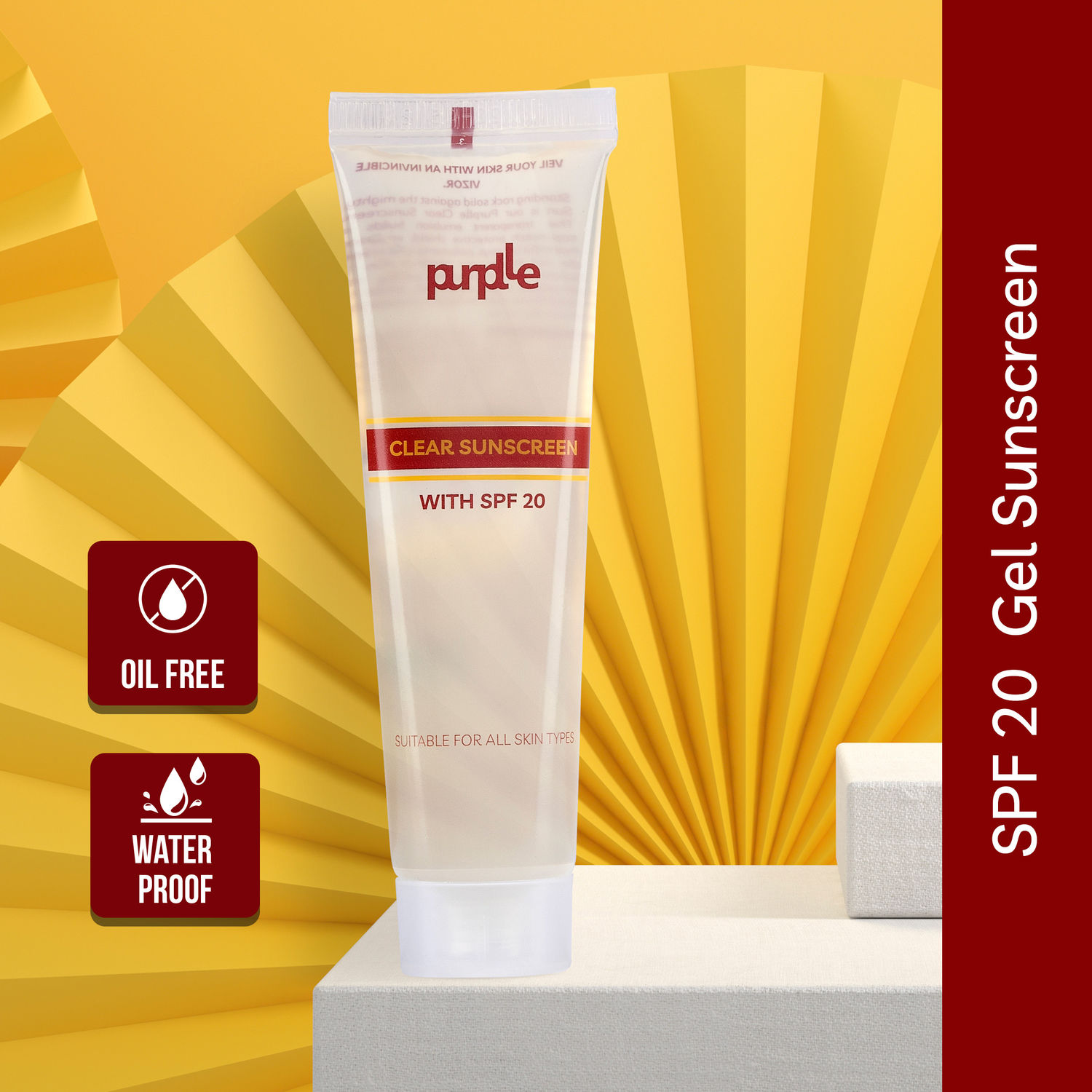 Buy Purplle Clear Sunscreen with SPF 20 (30 gm) - Purplle