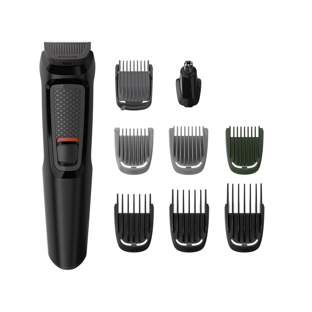 Buy Philips Multi Grooming Kit MG3710/65, 9-in-1, Face, Head and Body - All-in-one Trimmer. Self Sharpening Stainless Steel Blades, No Oil Needed, 60 Mins Run Time - Purplle