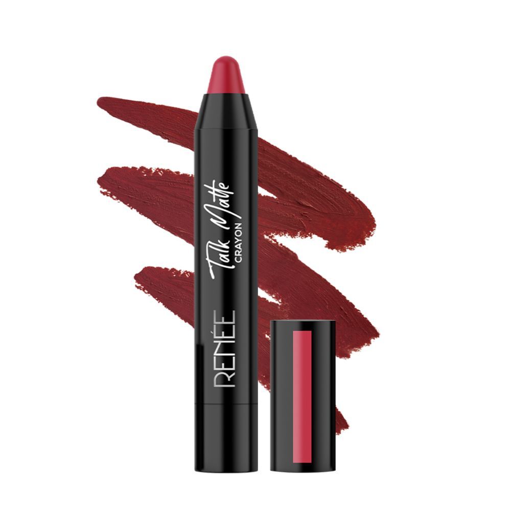 Buy RENEE Talk Matte Crayon Red Shot, 4.5g - Purplle