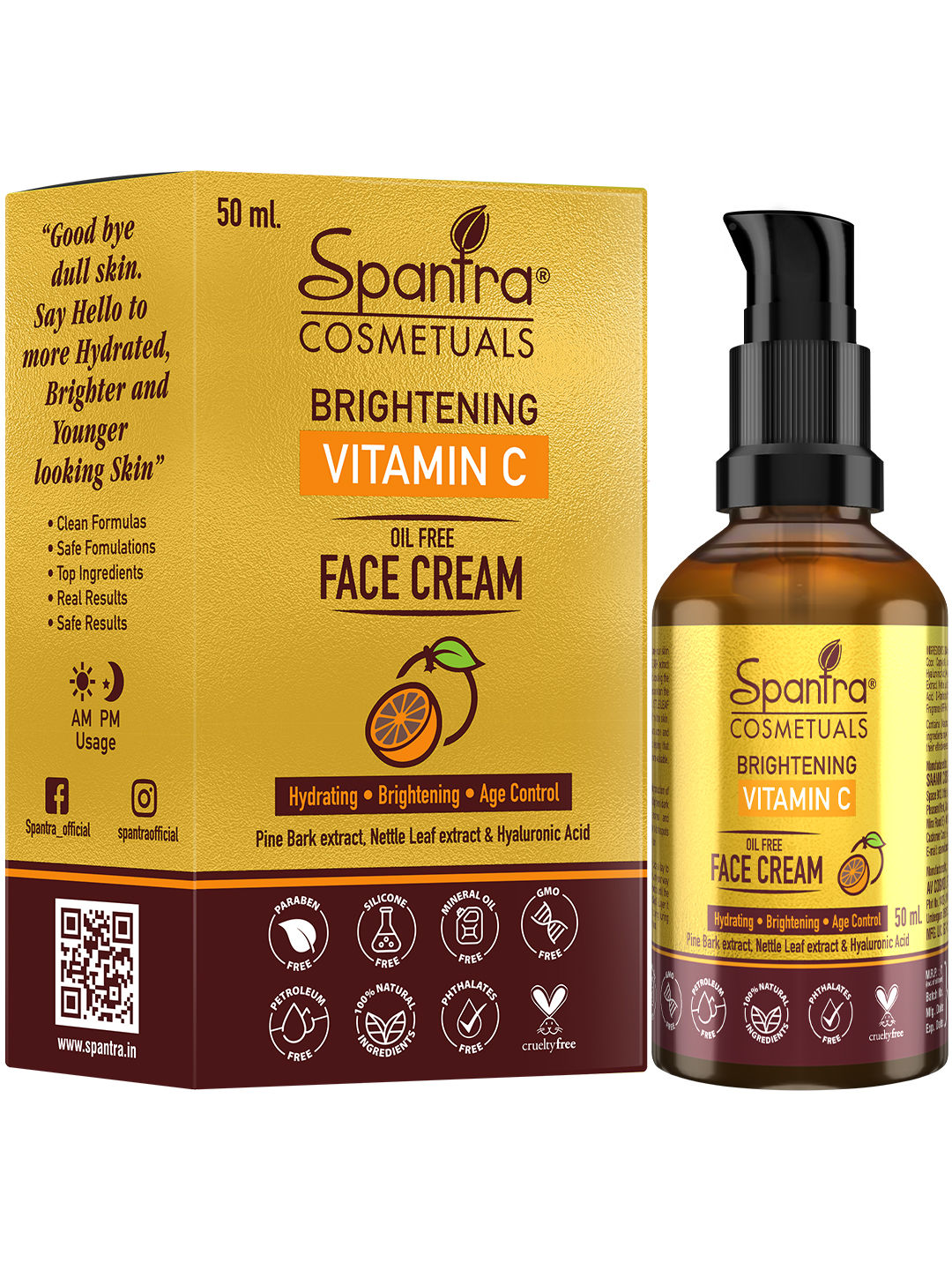 Buy Spantra Vitamin C Face Cream (50 ml) - Purplle