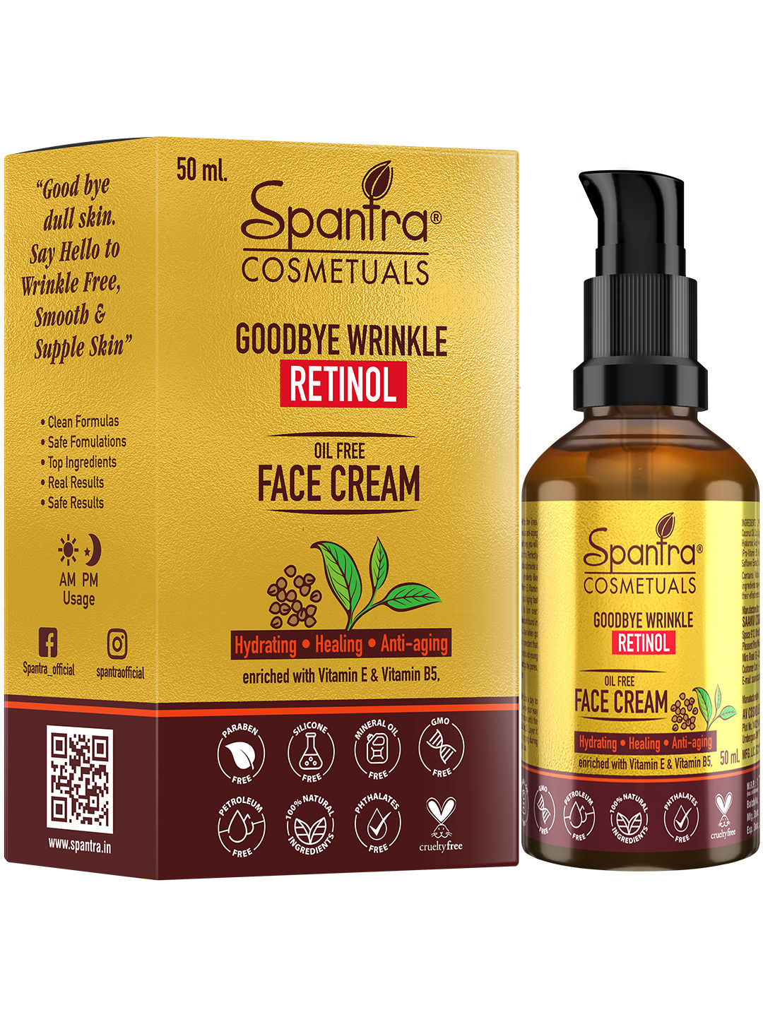 Buy Spantra Retinol Face Cream (50 ml) - Purplle