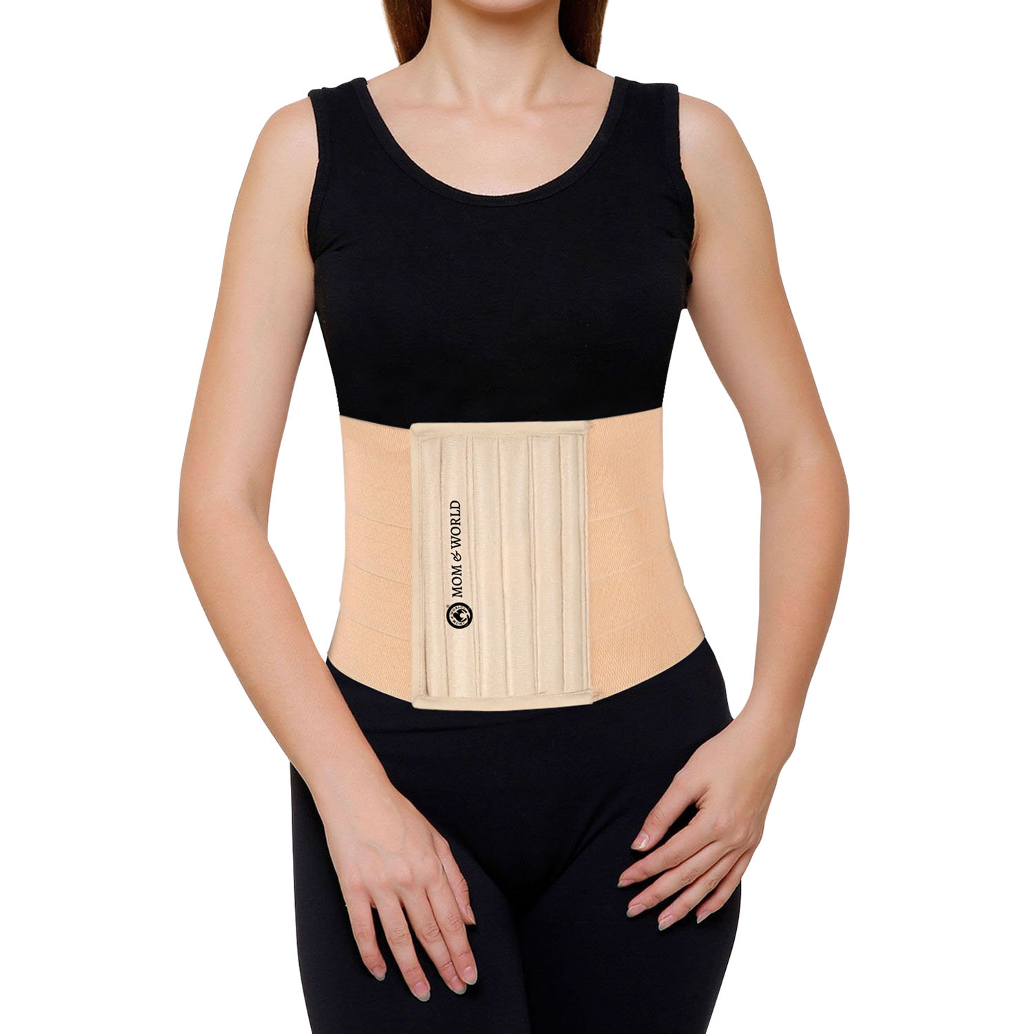 Mom & World Tummy Trimmer 8 Abdominal Belt, Body Shaper Belt | Slimming  Looks Belt for Stomach, Brown Belt