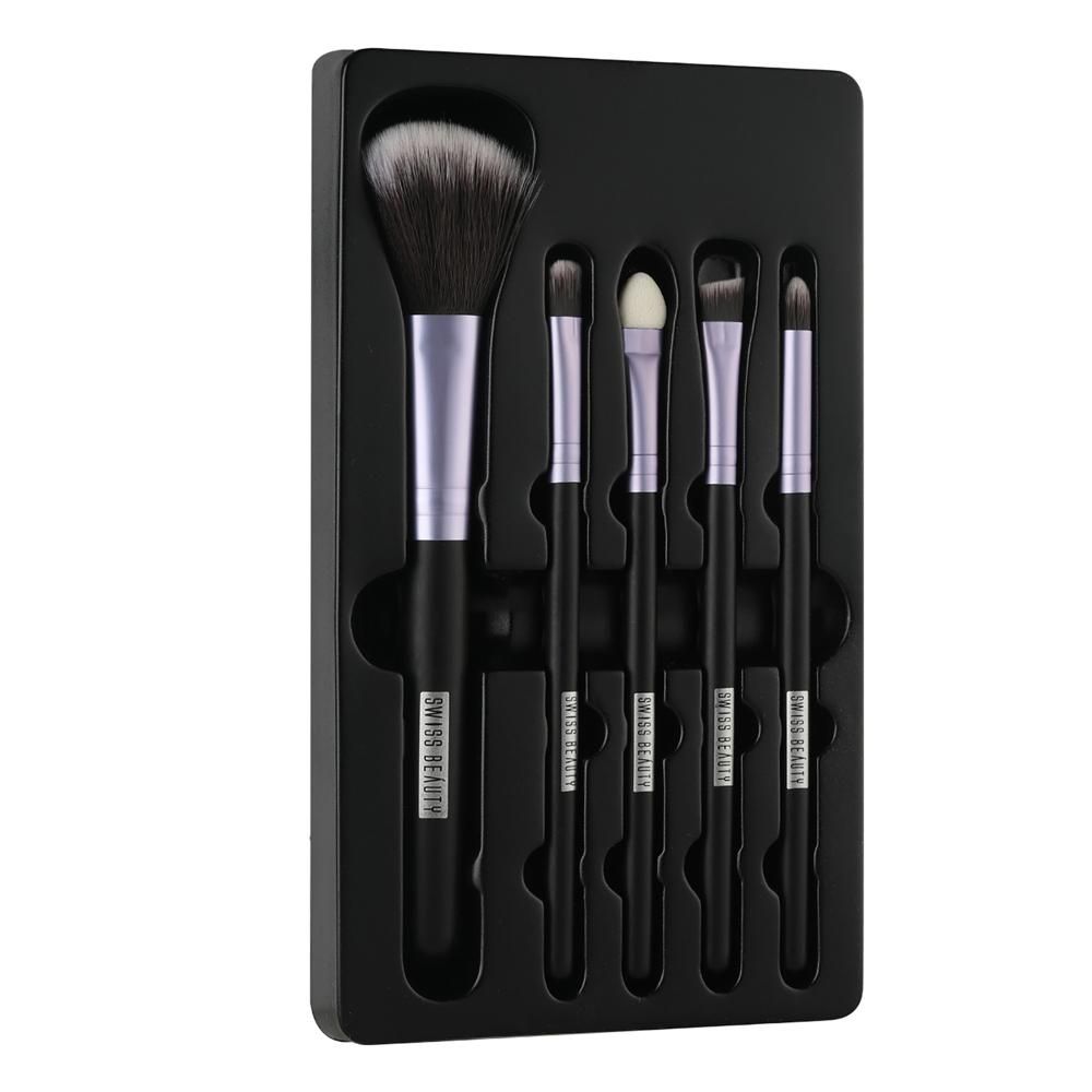 Buy Swiss Beauty Makeup Brushes Set Purple Online Purplle