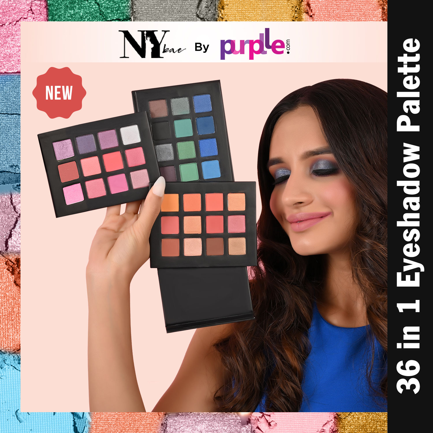 Buy NY Bae Eye Love Eyeshadow Palette - Dark & Stark 02 (36 g) | 36 Shades | Matte + Shimmer | Highly Pigmented | Easily Blendable | Travel-Friendly - Purplle