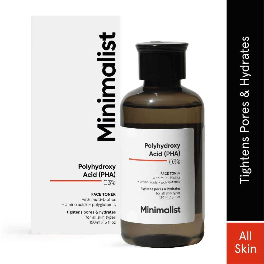 Buy Minimalist 3% PHA Face Toner For Pore Tightening , Mild Expfoliation & Hydration with Biotics, 150ml - Purplle