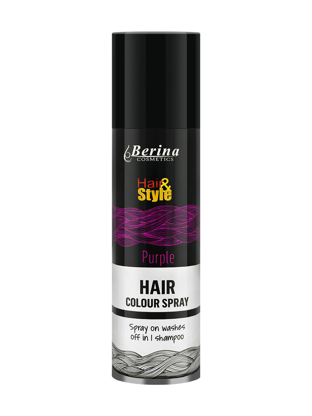 Buy Berina Purple Hair Color Spray (150 ml) - Purplle