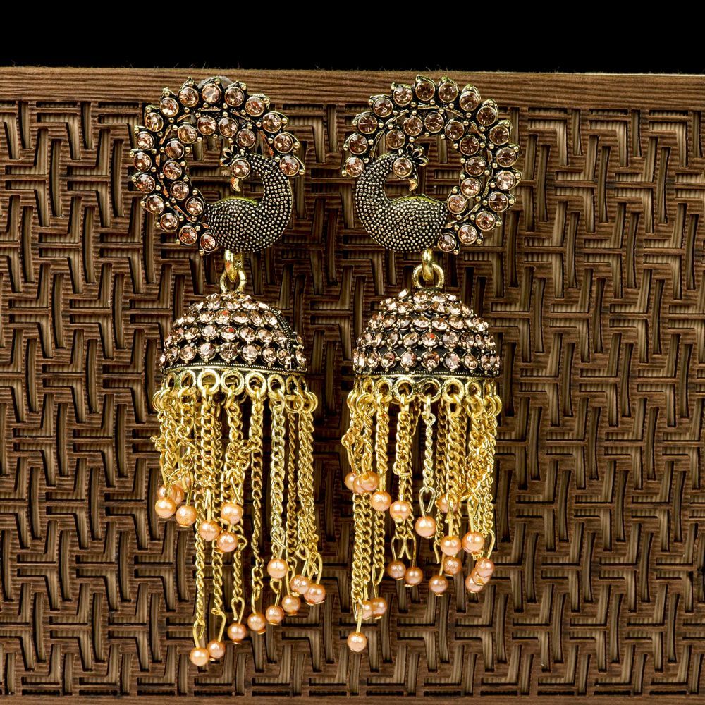 Shop online Royal Bling Gold Metal Jhumka Earrings For Women at best Prices  with good deals & offers – Lady India