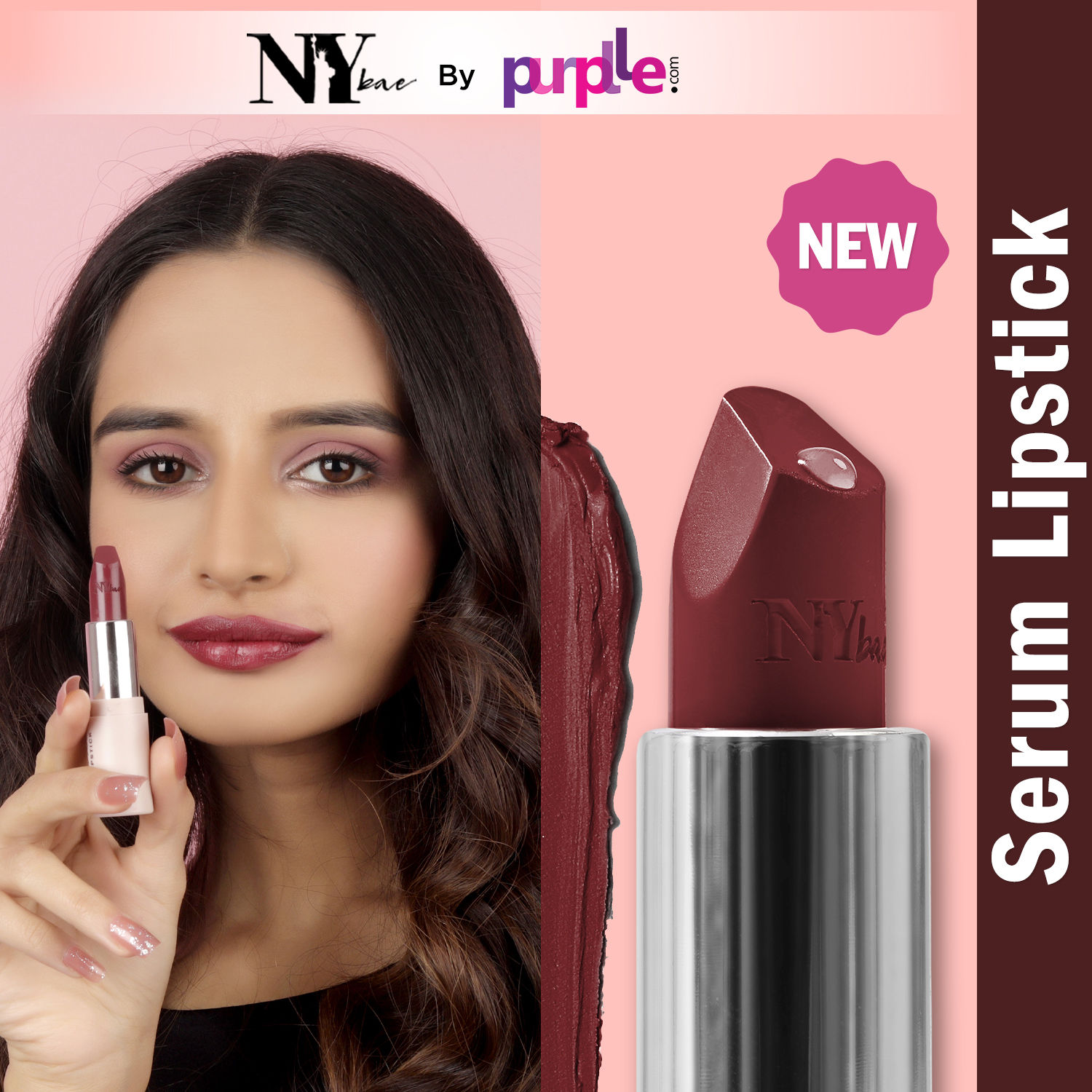Burgundy on sale pink lipstick