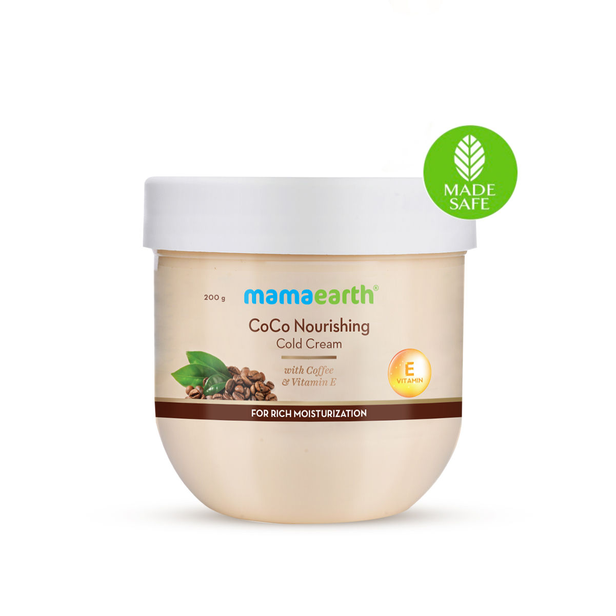 Buy Mamaearth CoCo Nourishing Cold Cream For Dry Skin With Coffee and Vitamin E For Rich Moisturization (200 g) - Purplle