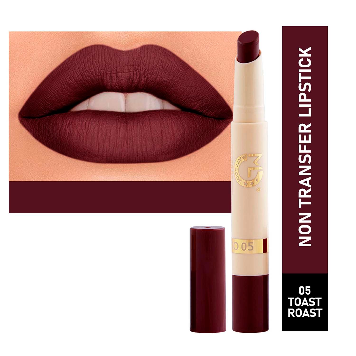 Buy Matt look Velvet Smooth Non-Transfer, Long Lasting & Water Proof Lipstick, Toast Roast (2gm) - Purplle