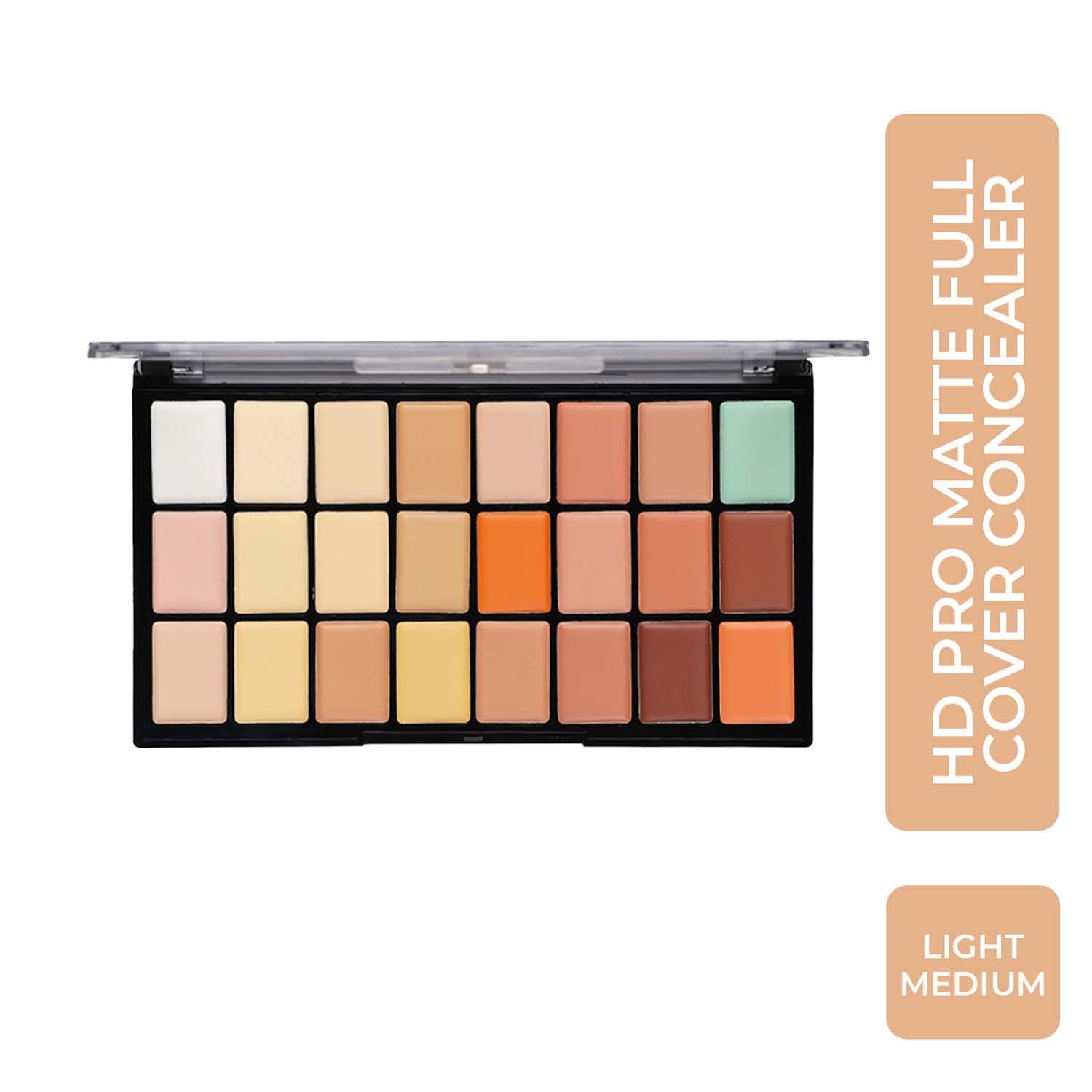 Buy Half N Half Full Cover Concealer Makeup Kit Multicolour Palette, Light-Medium (20.5g) - Purplle