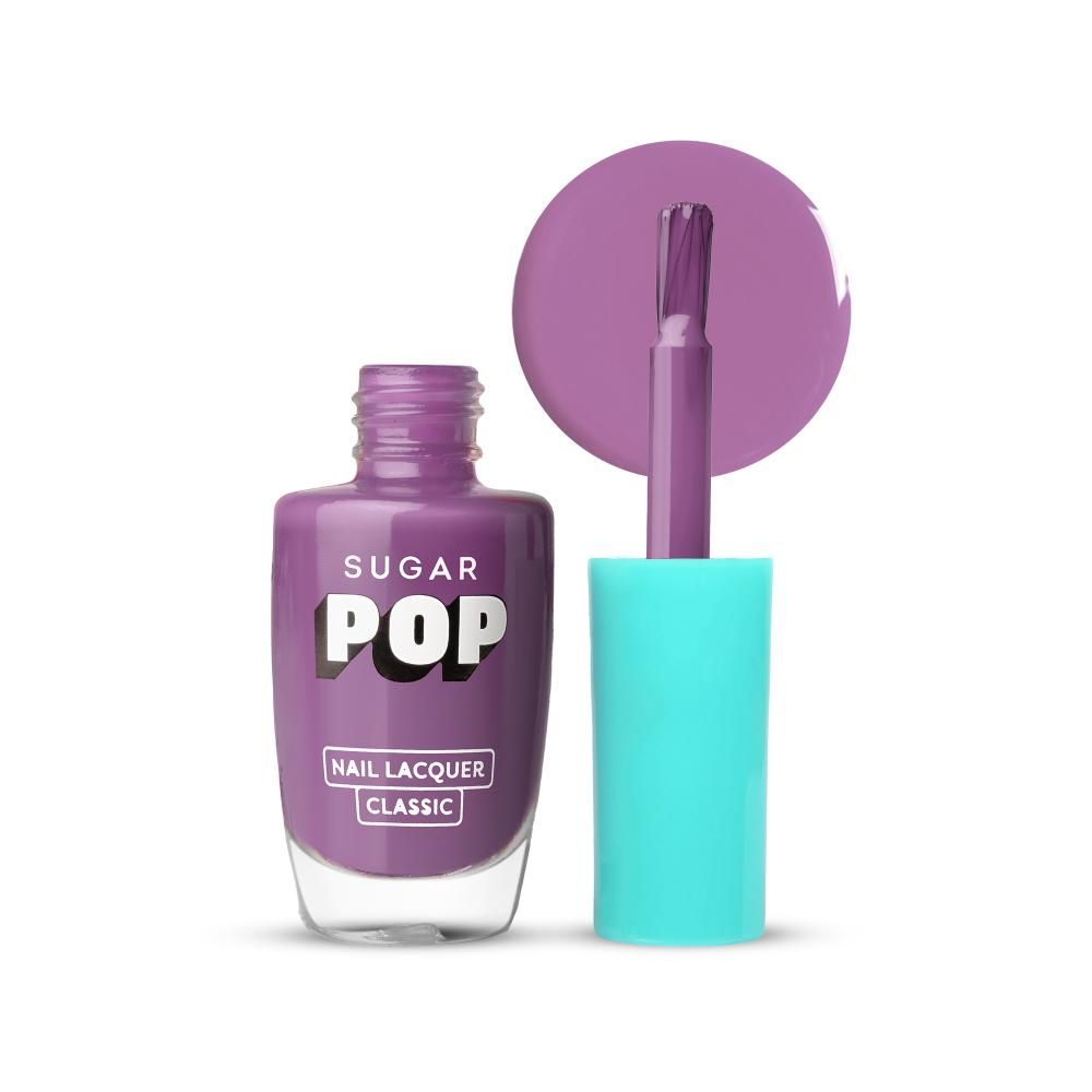 Buy SUGAR POP Nail Lacquer - 09 Lilac Rush (Lilac) – 10 ml - Dries in 45 seconds l Quick-Drying, Chip-Resistant, Long Lasting l Glossy High Shine Nail Enamel / Polish for Women - Purplle