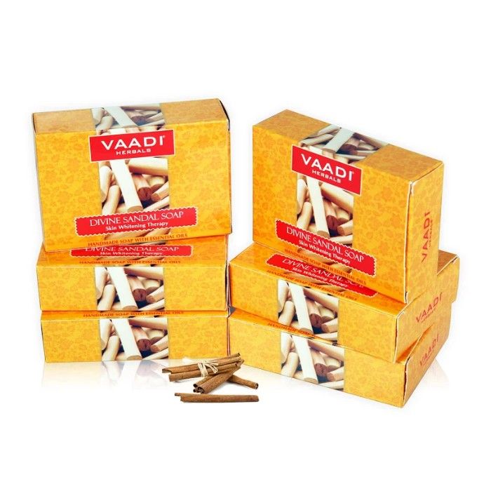 Buy Vaadi Herbals Divine Sandal Soap with Saffron (5 + 1 Free) (75 g) (Pack of 6) - Purplle