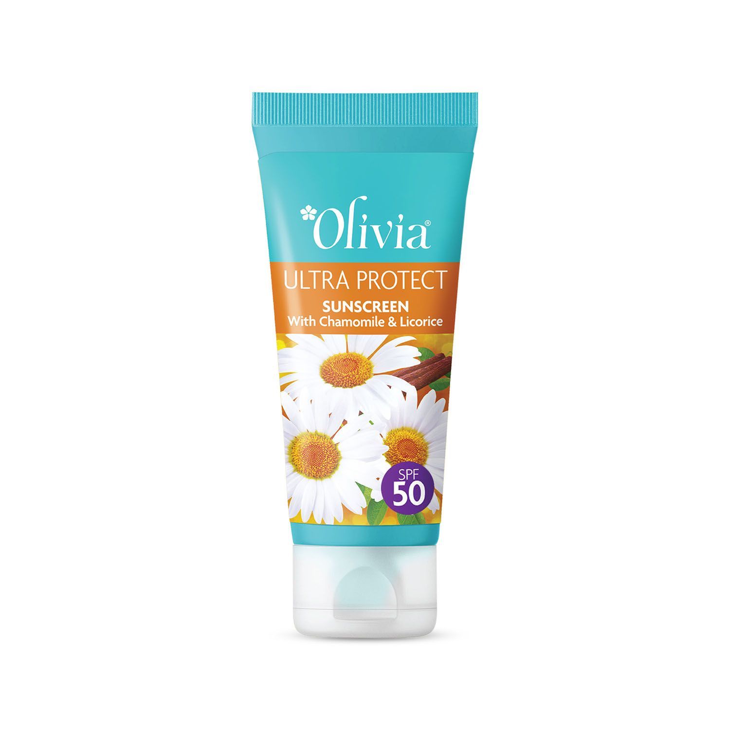 Buy Olivia Ultra Protect Sunscreen with Chamomile and Licorice SPF30 50g - Purplle