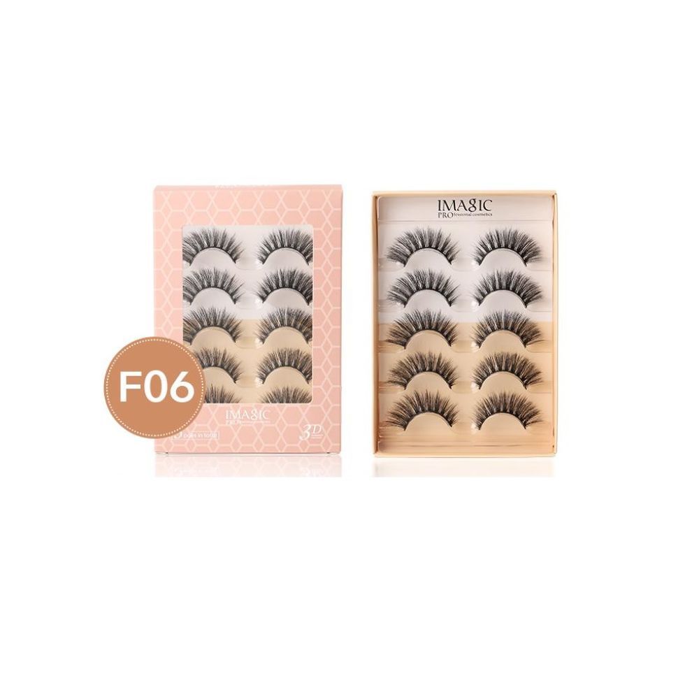 Buy IMAGIC PROfessional Premium 3D Eyelashes 5 Pair (F06) - Purplle