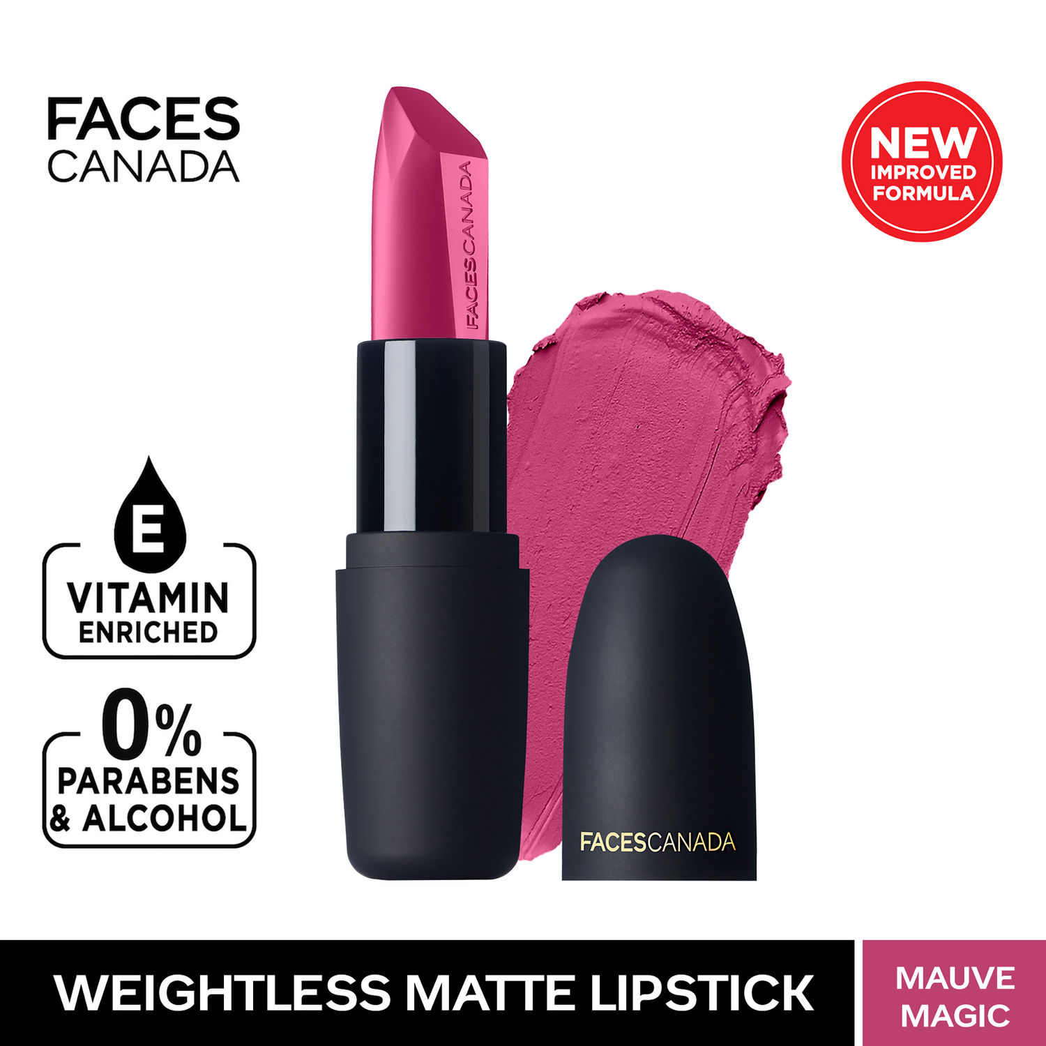 Buy Faces Canada Weightless Matte Finish Lipstick Mauve Magic P08 (4 g) - Exclusively on Purplle - Purplle