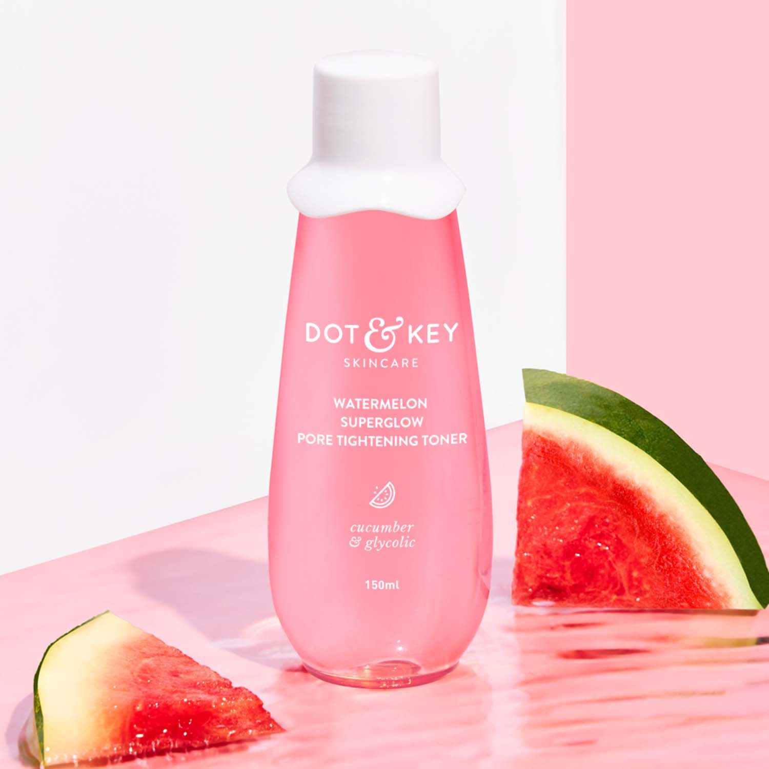 Buy Dot & Key Watermelon SuperGlow Pore Tightening Toner with Cucumber & Glycolic | For Oily, Dull & Uneven Skin Tone | 150 ml - Purplle