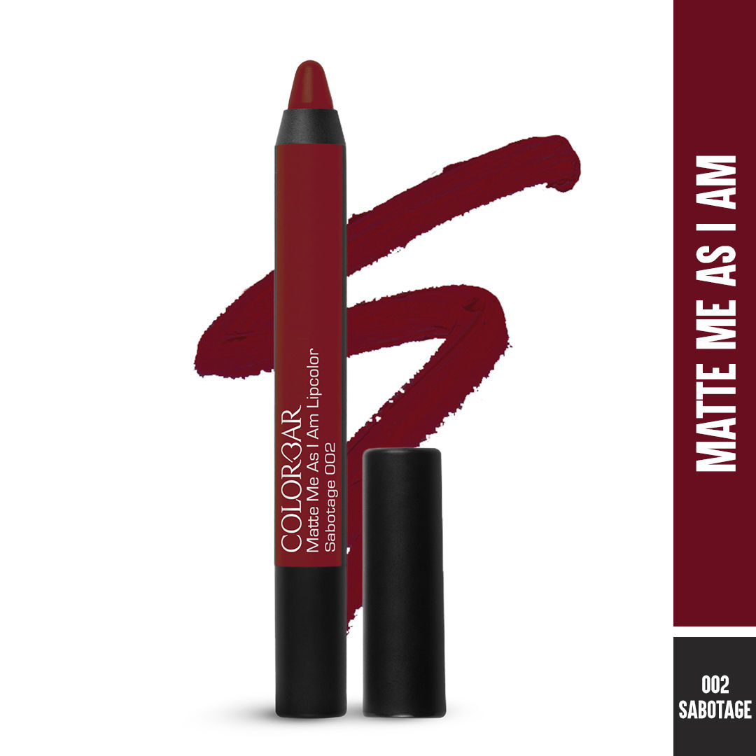 Buy Colorbar Matte me as I am Lipcolor Sabotage (2.8 g) - Purplle