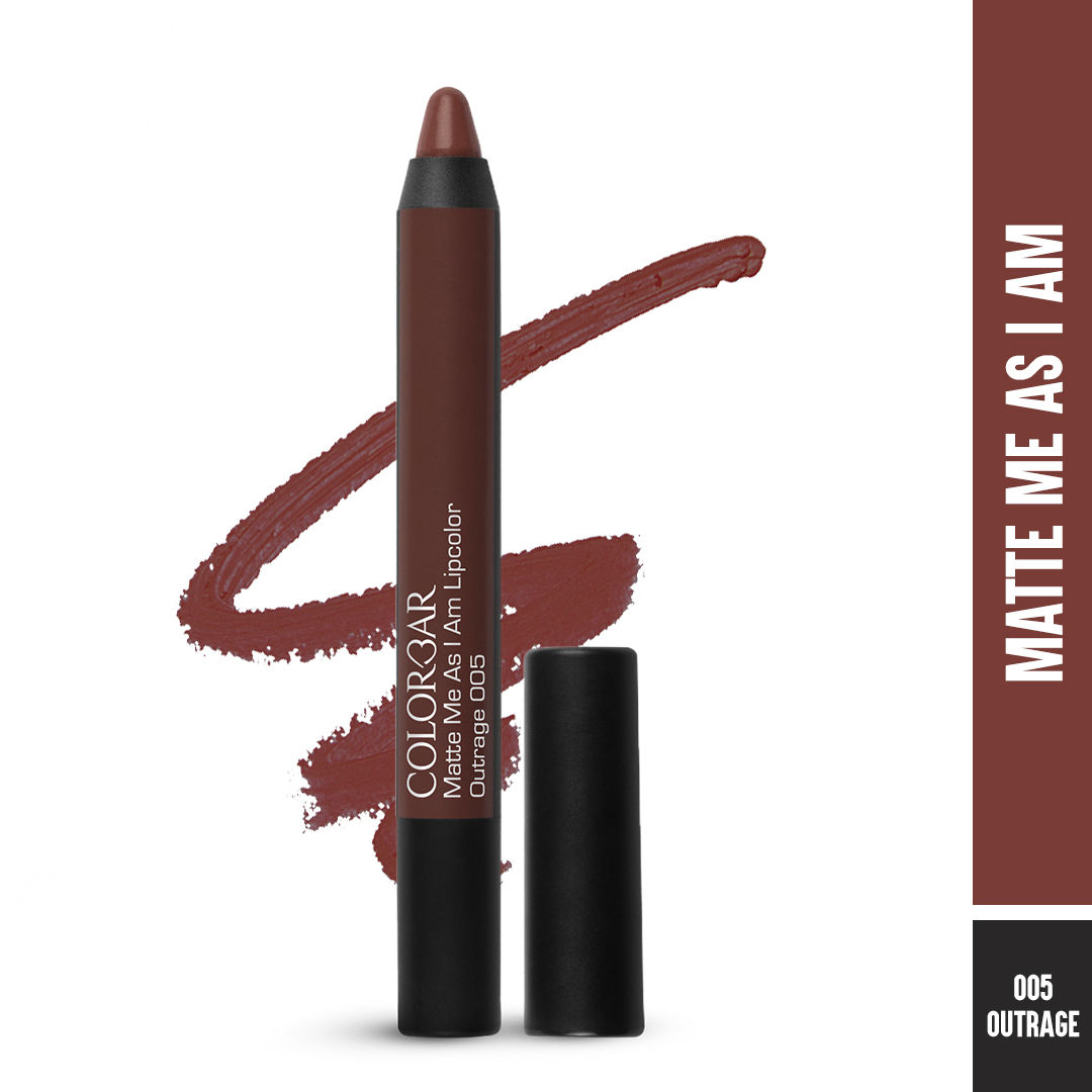 Buy Colorbar Matte me as I am Lipcolor Outrage (2.8 g) - Purplle