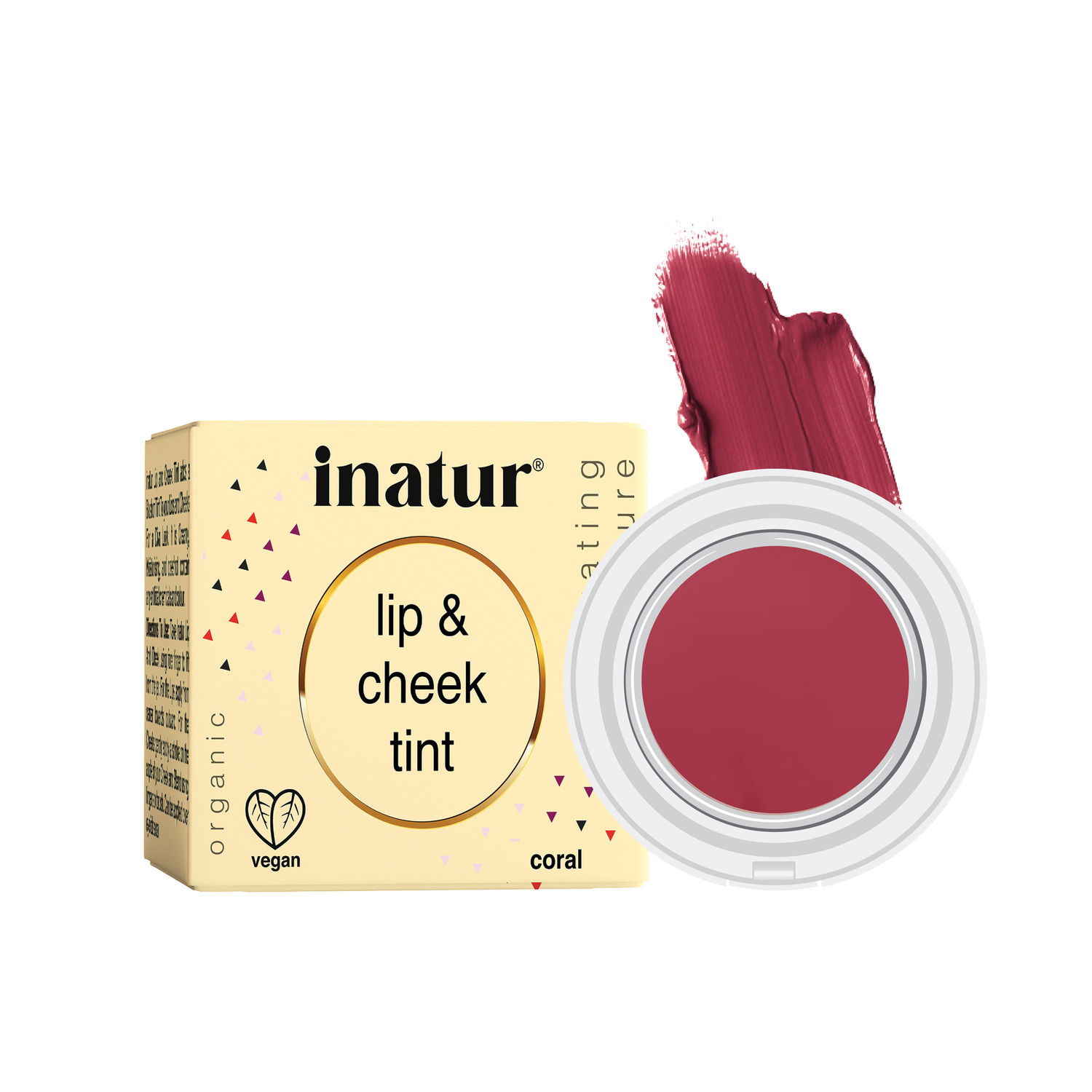 Buy Inatur Lip and Cheek Tint Coral (4 g) - Purplle