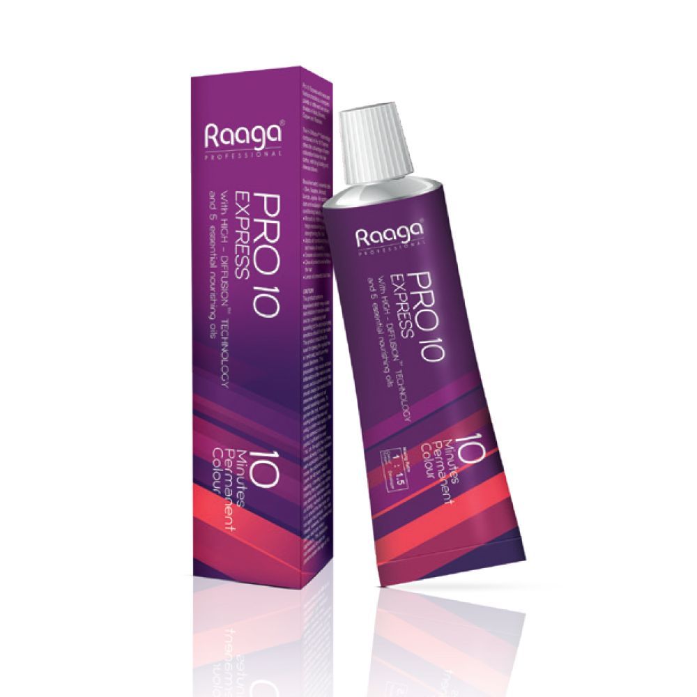 Buy Raaga Professional Pro 10 Express Permanent Hair Color, Dark Blonde, 6, 90 gm - Purplle