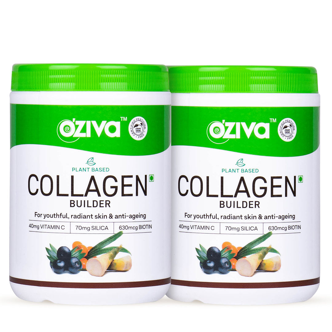 Buy Oziva Plant Based Collagen Builder - Pack Of 2(250g each) - Purplle