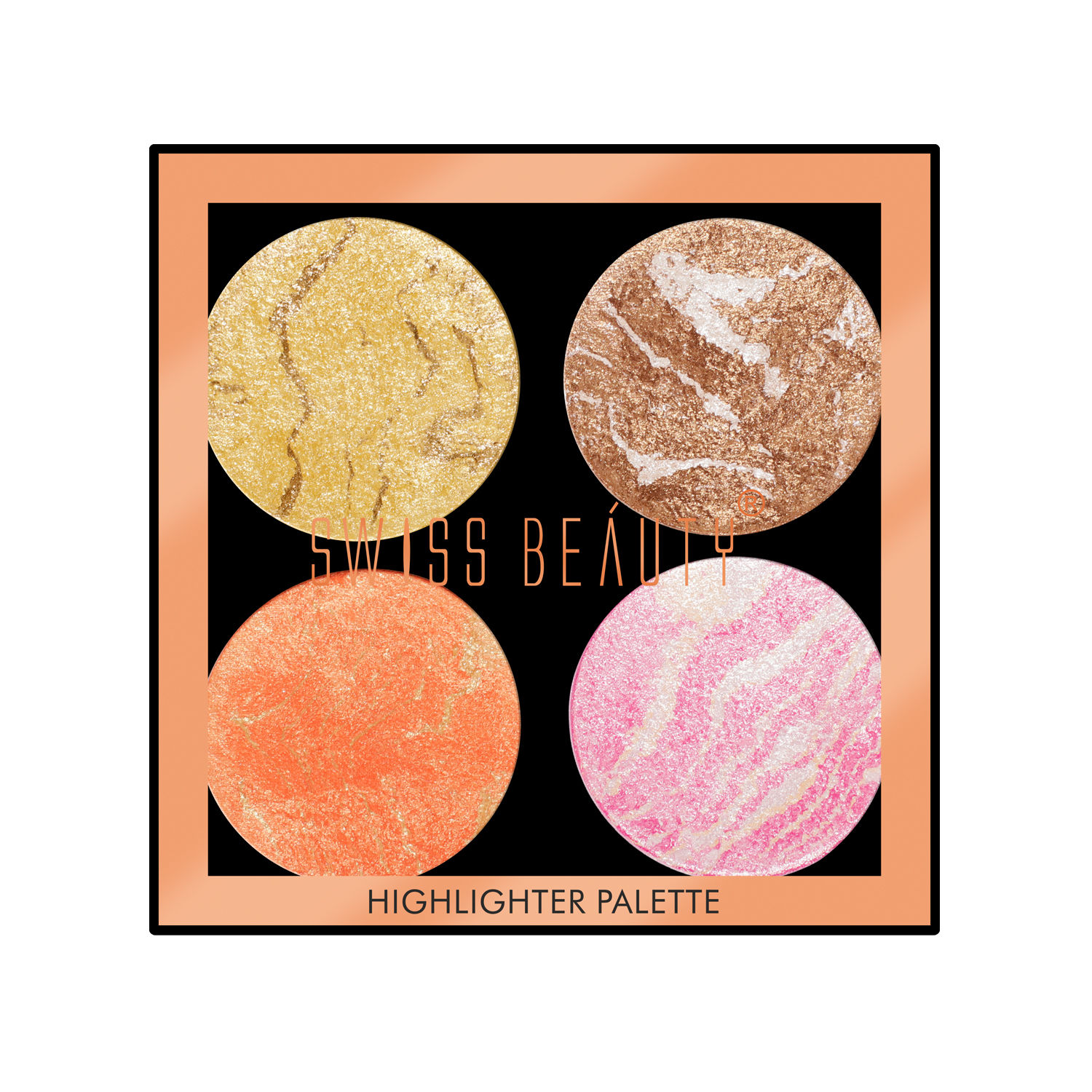 Buy Swiss Beauty Highlighter Palette - 4 - 10 gm - Purplle