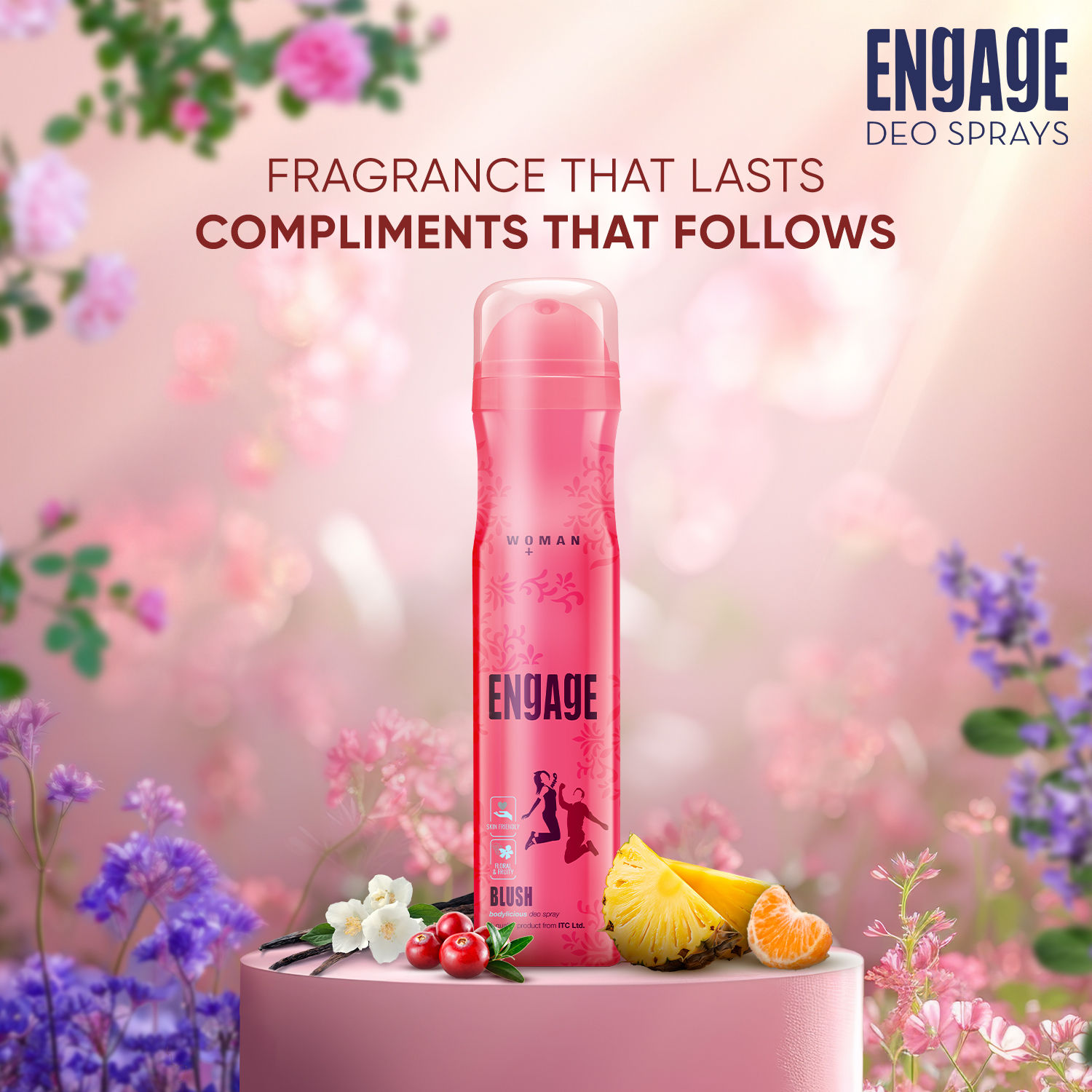 Fragrances Engage Blush Bodylicious Deo Spray Engage Blush