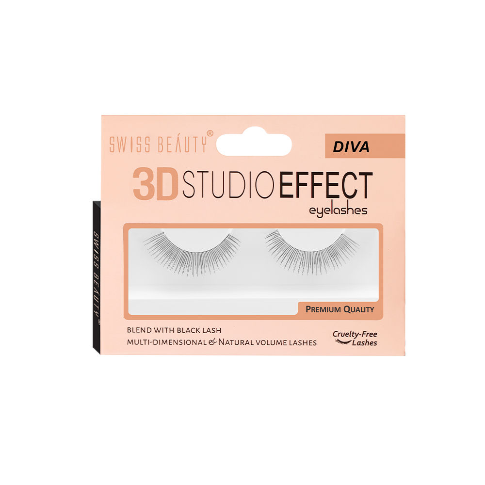 Buy Swiss Beauty 3D Studio Effect Eyelashes Diva - Purplle