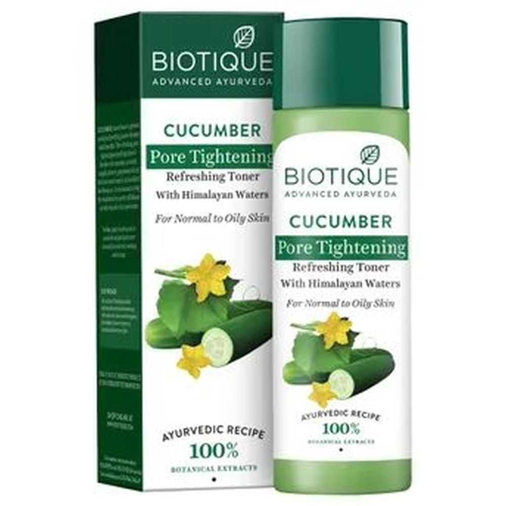 Buy Biotique Cucumber Pore Tightening Refreshing Toner (120 ml) - Purplle