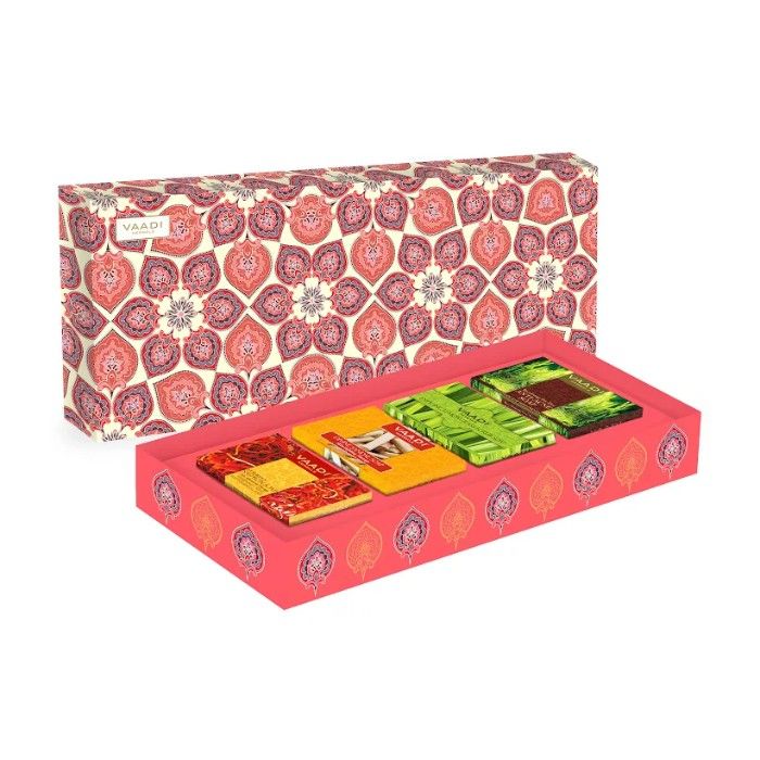 Buy Vaadi Herbals Royal Indian Herb Collection - 4 Premium Herbal Handmade Soap Gift Box (75 g x 4) - Purplle