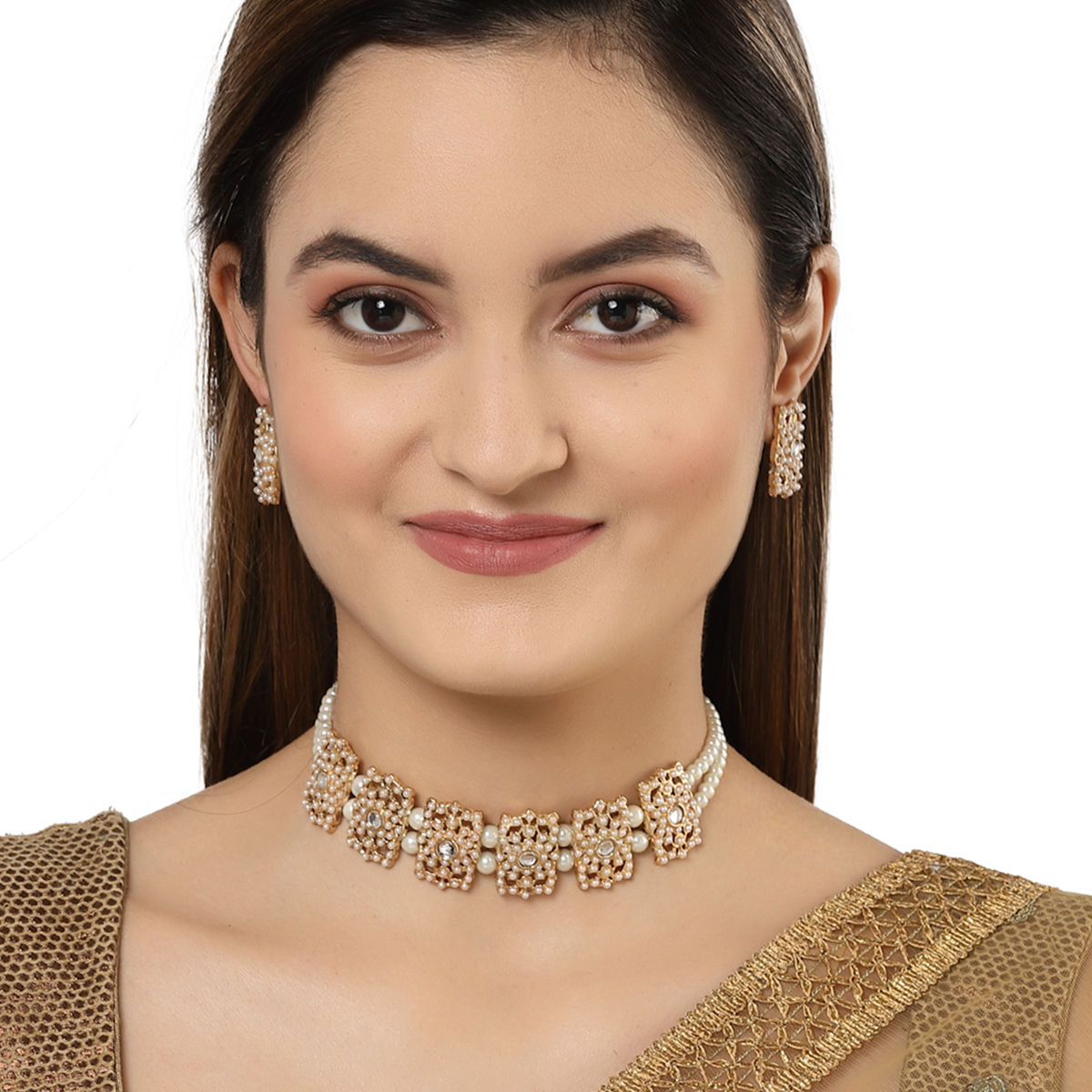 Karatcart kundan shop jewellery necklace
