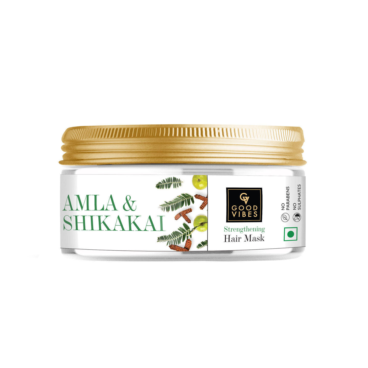 Buy Good Vibes Amla & Shikakai Strengthening Hair Mask (200g) - Purplle