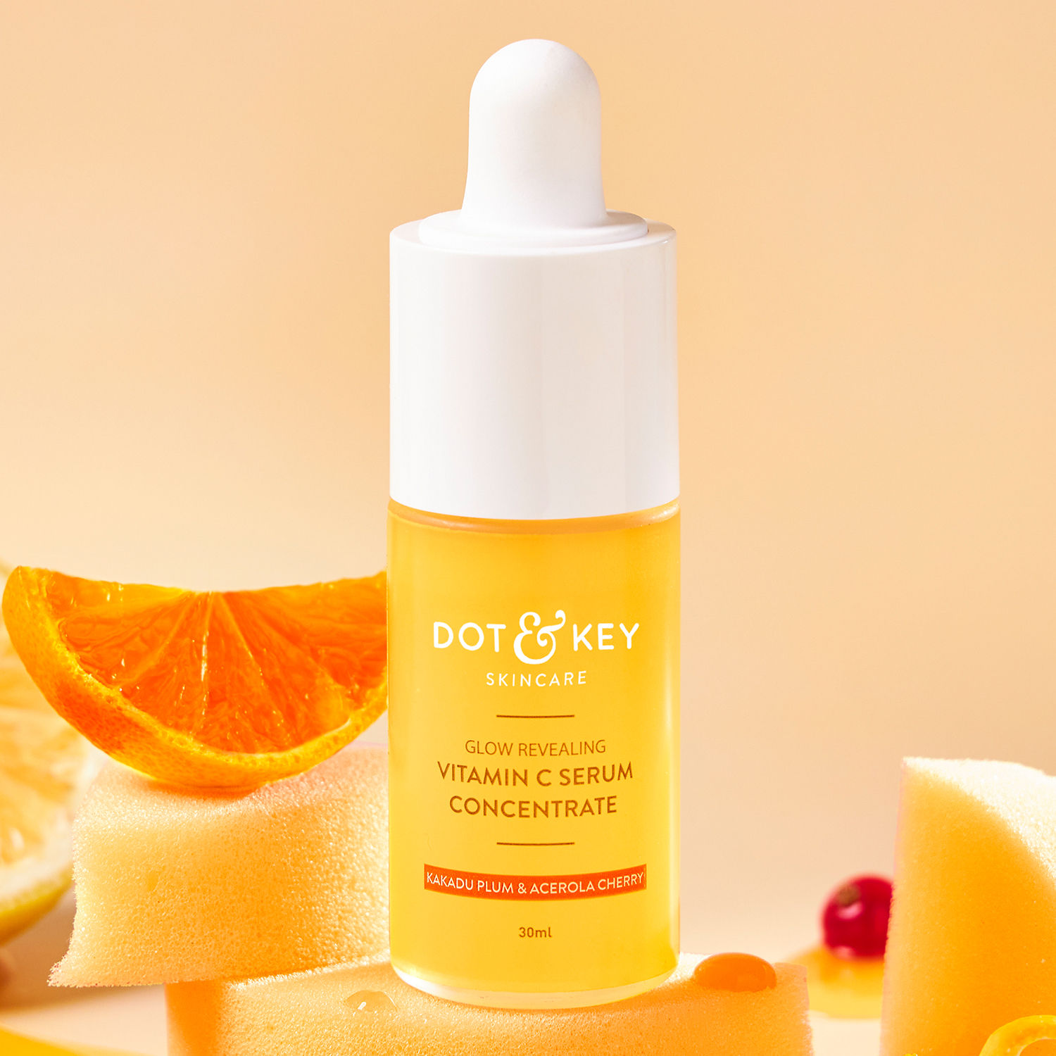 Buy Dot & Key Glow Glow Revealing Vitamin C Serum Concentrate with Kakadu Plum & Acerola Cherry | Face Serum for Dark Spots, Pigmentation & Dull Skin | 30ml - Purplle