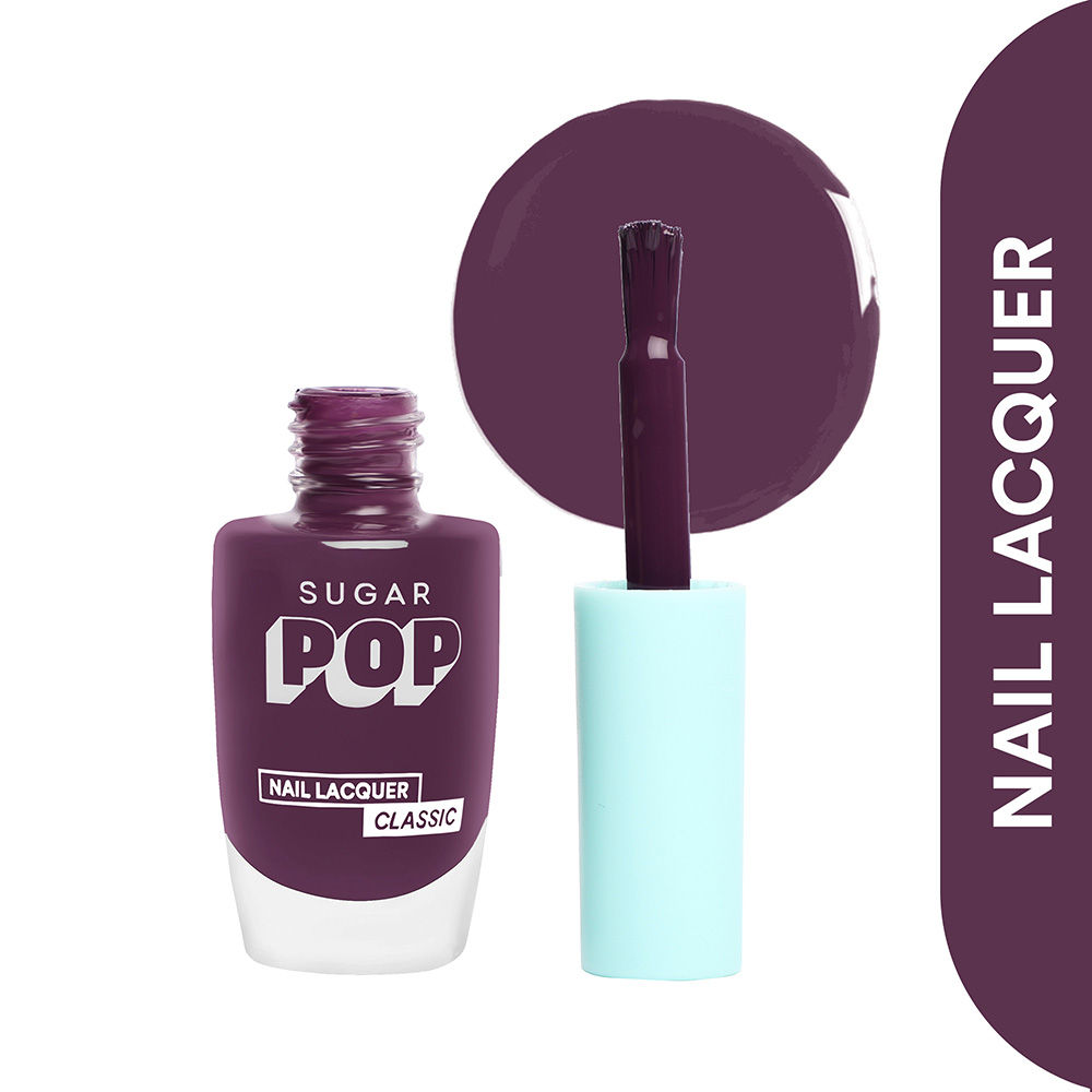Buy SUGAR POP Nail Lacquer - 30 Plum Pluck (Plum Red) – 10 ml -Dries in 45 seconds l Quick-Drying, Chip-Resistant, Long Lasting l Glossy High Shine Nail Enamel / Polish for Women - Purplle