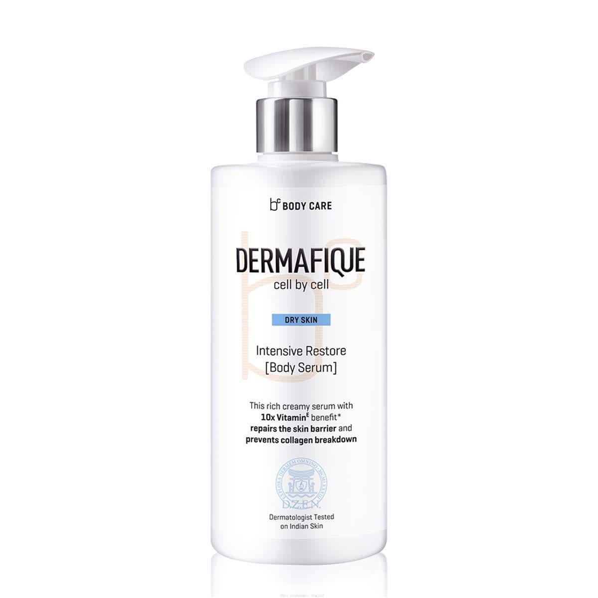 Buy Dermafique Intensive Restore Body Lotion Serum with Vitamin E – 300ml, Body Lotion for Dry Skin, with 10x Vitamin E Benefits & Deep Hydration - Purplle