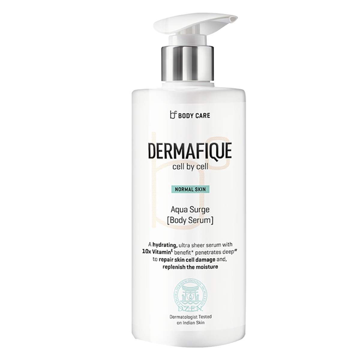 Buy Dermafique Aqua Surge Body Serum with Shea Butter - 300ml, Body Lotion for Normal Skin, with 10x Vitamin E Benefits & Glycerine, Moisturizer for Body - Purplle