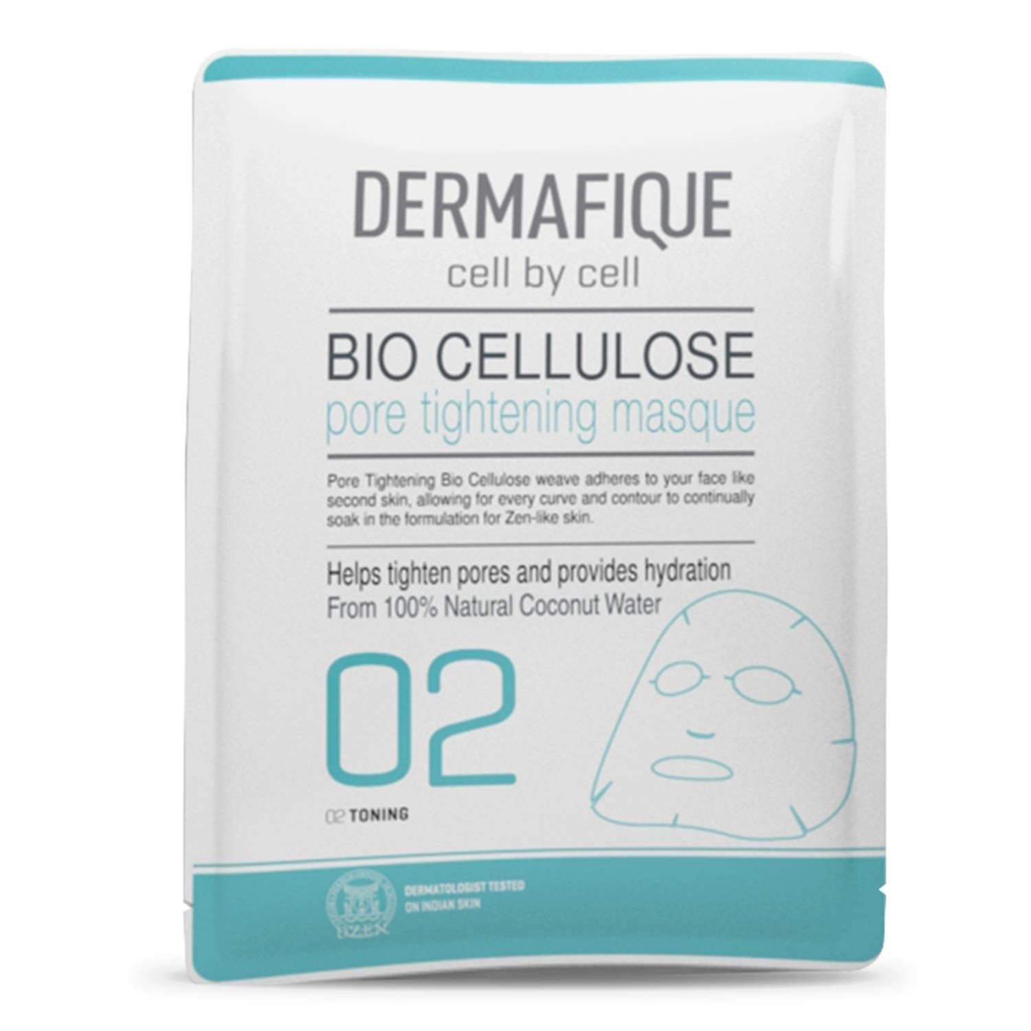 Buy Dermafique Bio Cellulose Pore Tightening Face Mask - Purplle