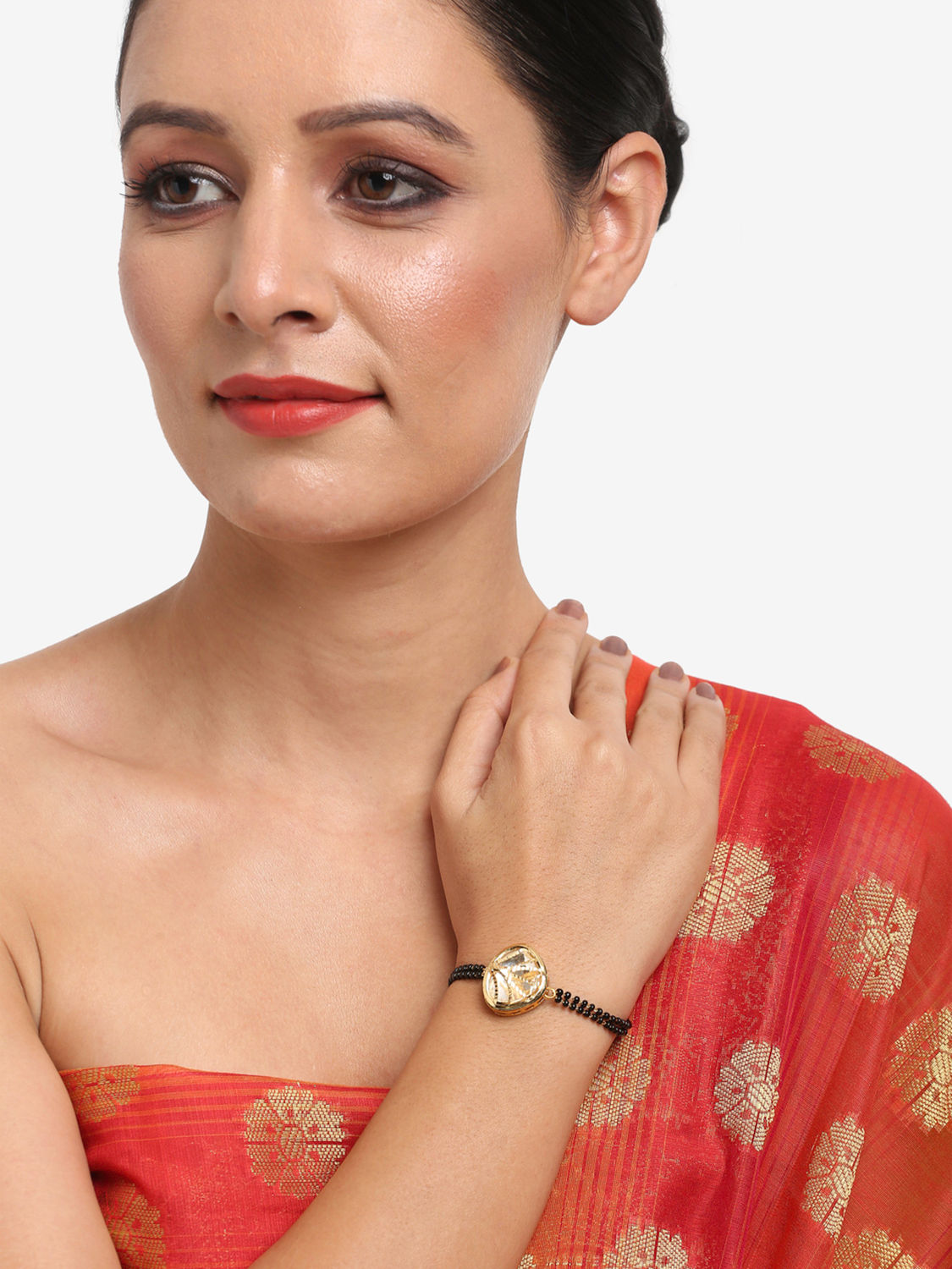 Buy Ruby Raang Kundan Bracelet Mangalsutra - RUBY M63 - Purplle