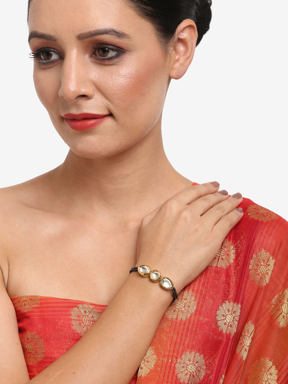 Buy Ruby Raang Kundan Bracelet Mangalsutra - RUBY M102 - Purplle