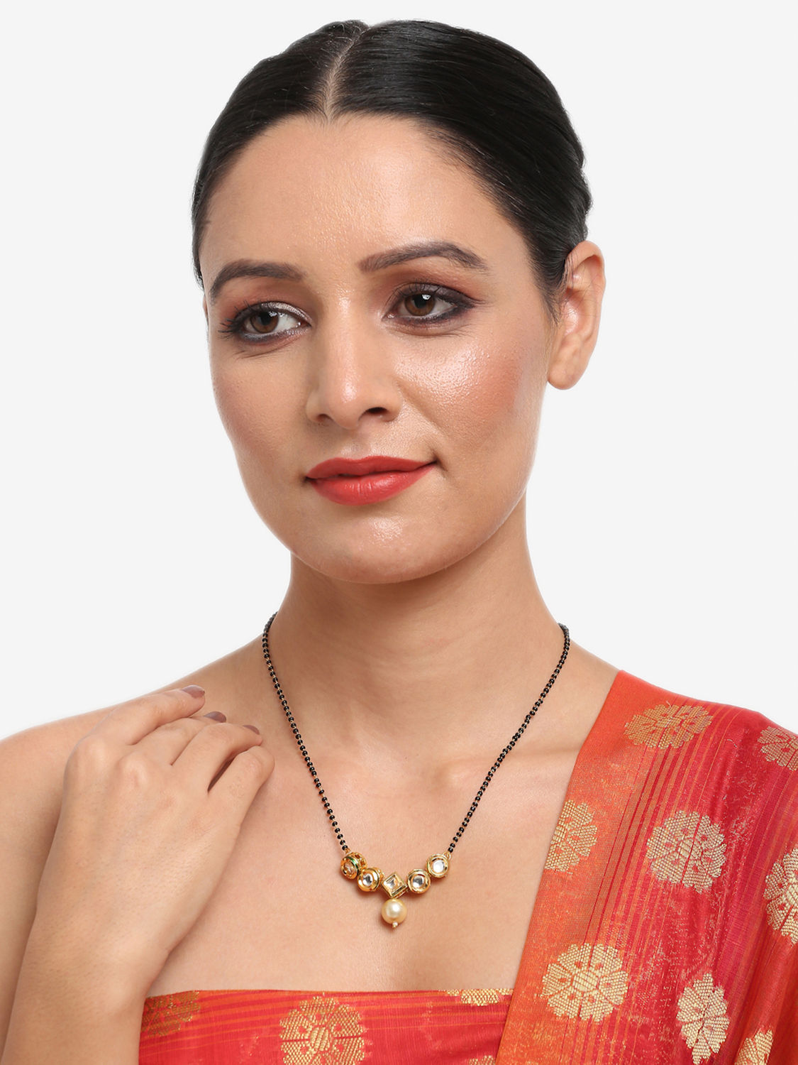 Buy Ruby Raang Kundan Mangalsutra - RUBY M113 - Purplle