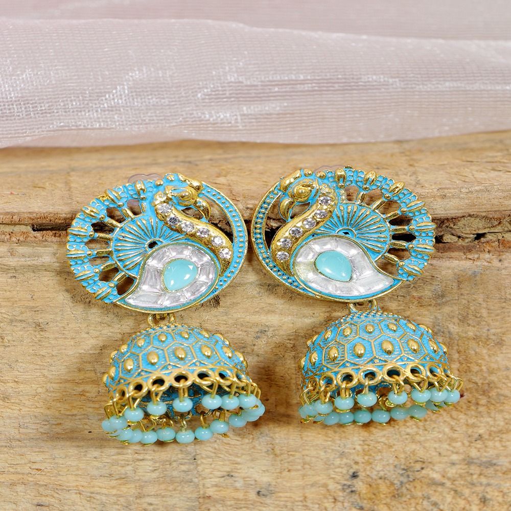 Glimmer and Glow Freeform Drop Earrings - Peacock Blue – Susan Hanover  Jewelry