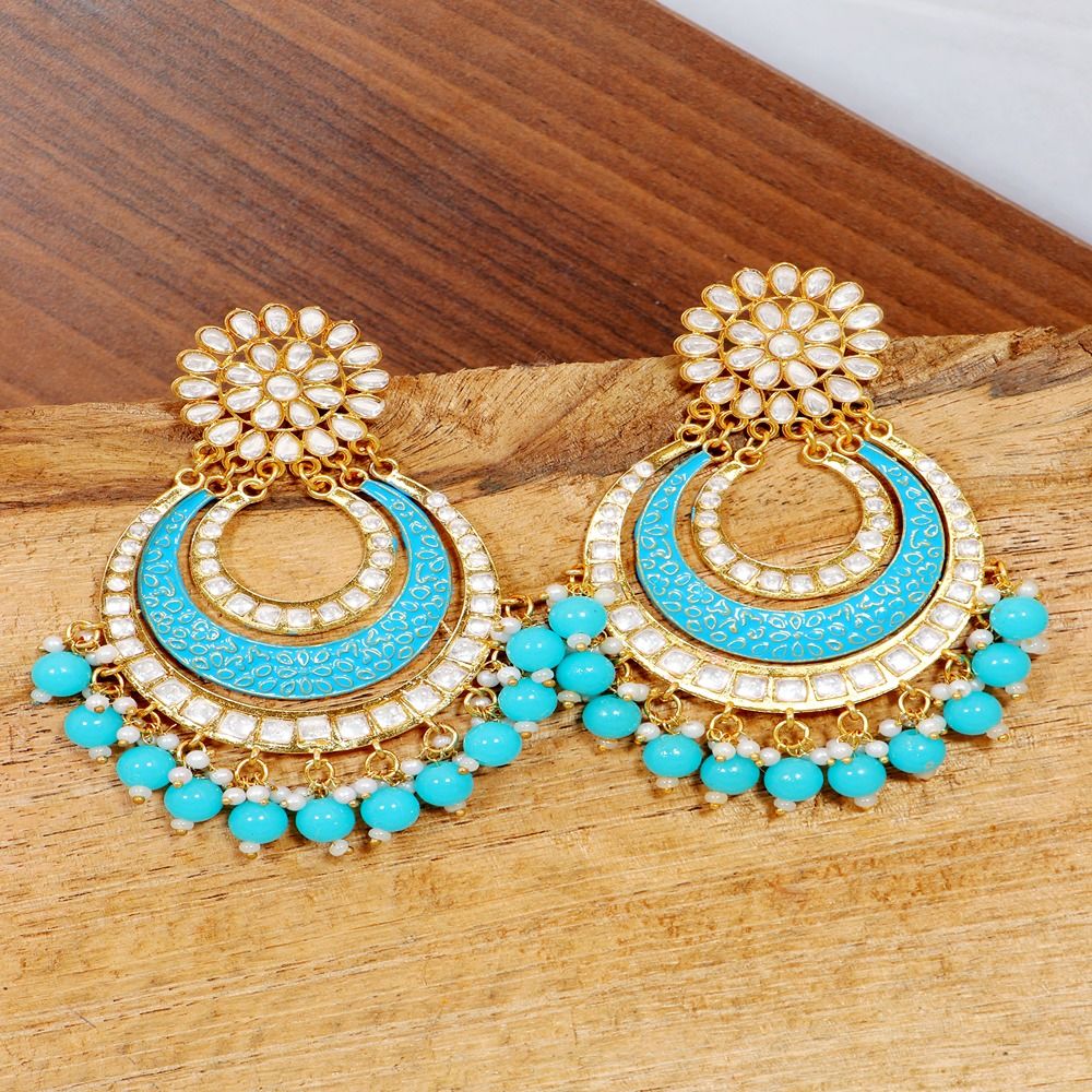 Crunchy fashion earrings on sale