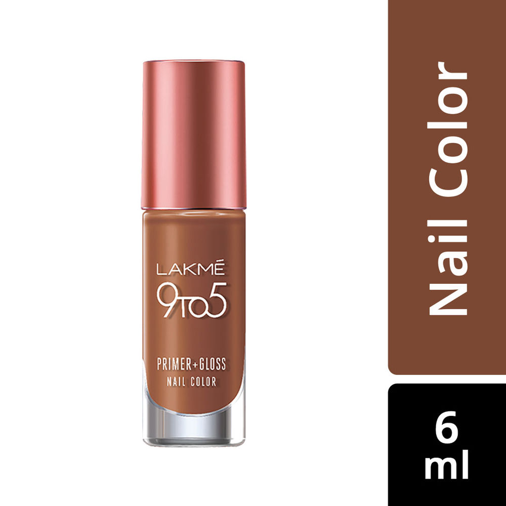 Buy Lakme 9 To 5 Primer + Gloss Nail Color - Caramel Case (6 ml) - Purplle