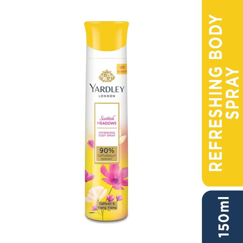 Buy Yardley London- Scottish Meadows, Refreshing Body Spray, 150ml - Purplle