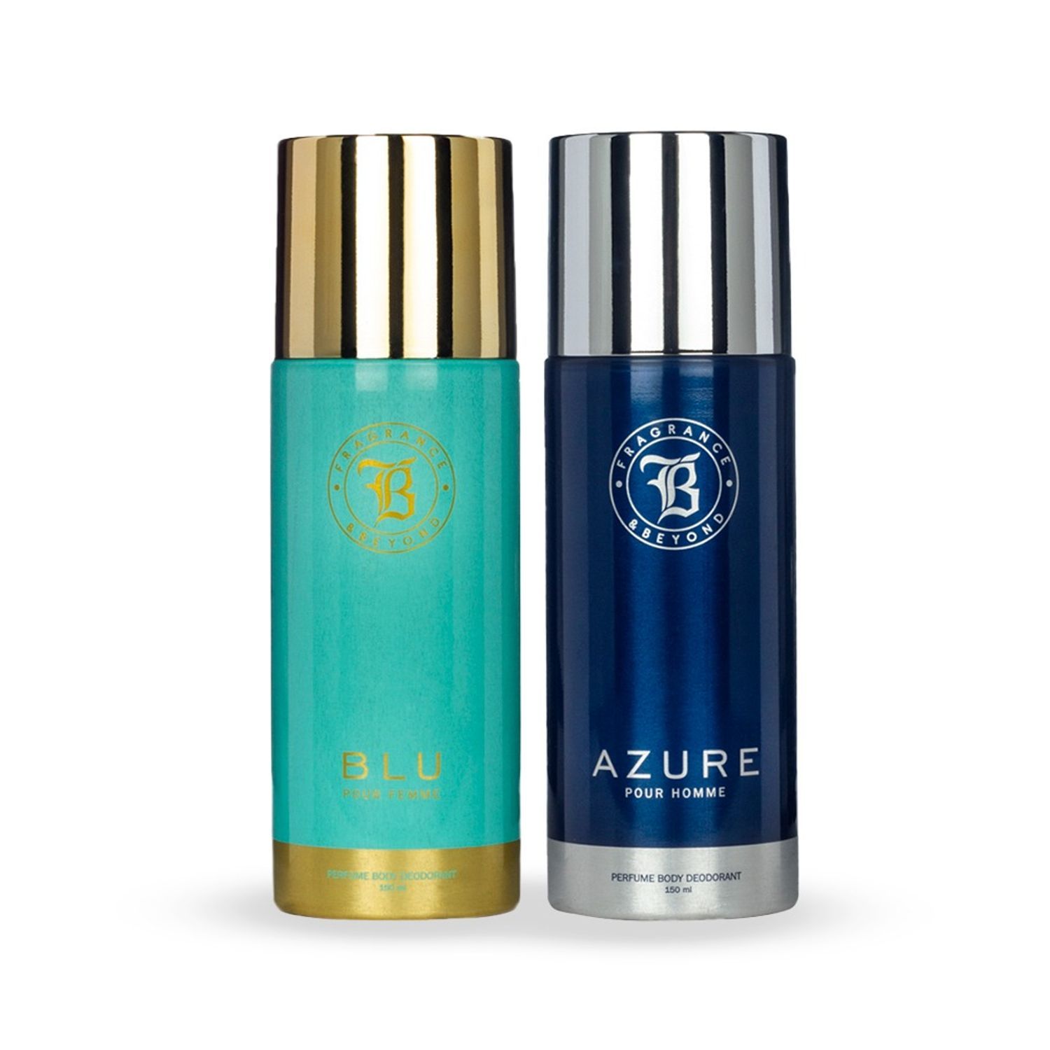 Buy Fragrance & Beyond Aqua Perfume Body Deodorant for Men & Women (Pack of 2) - 150ML | Long Lasting Fragrance | Toxin Free | Made In India - Purplle